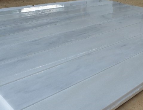 Pure white marble polished for window sill